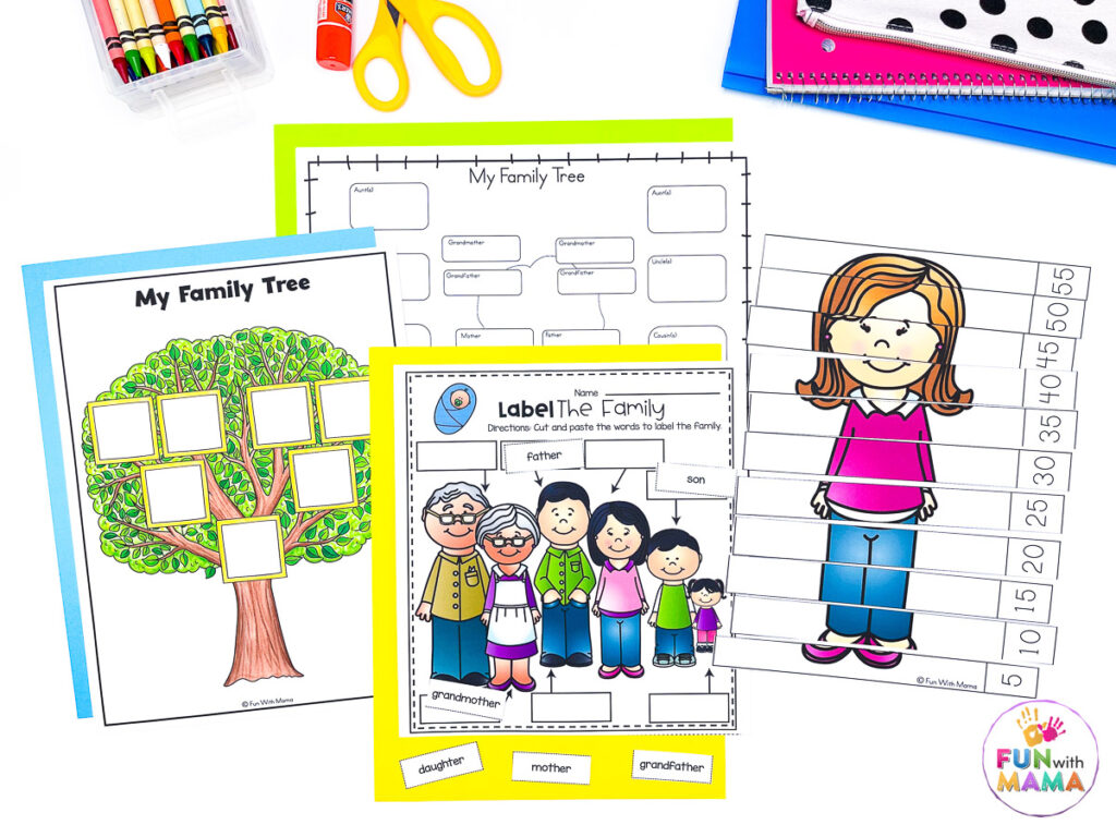 family tree worksheets