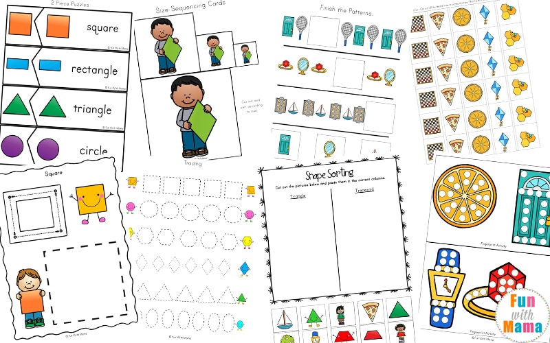 2d shapes worksheets