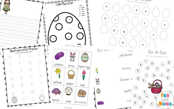 Easter Activities For Toddlers and Preschool Printables - Fun with Mama