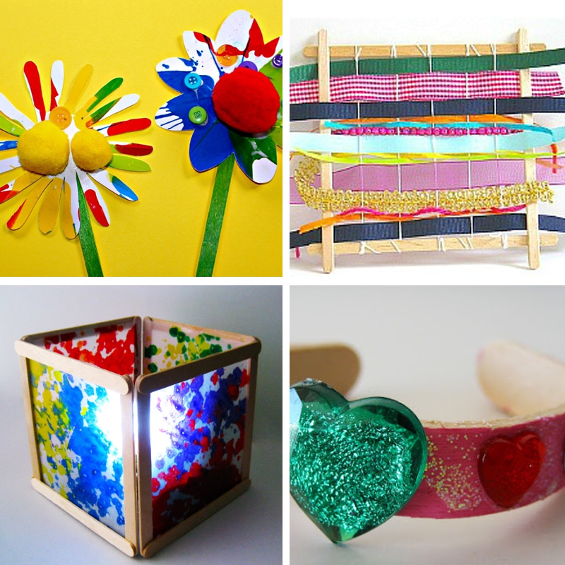 Ice Cream Stick Crafts and Activities