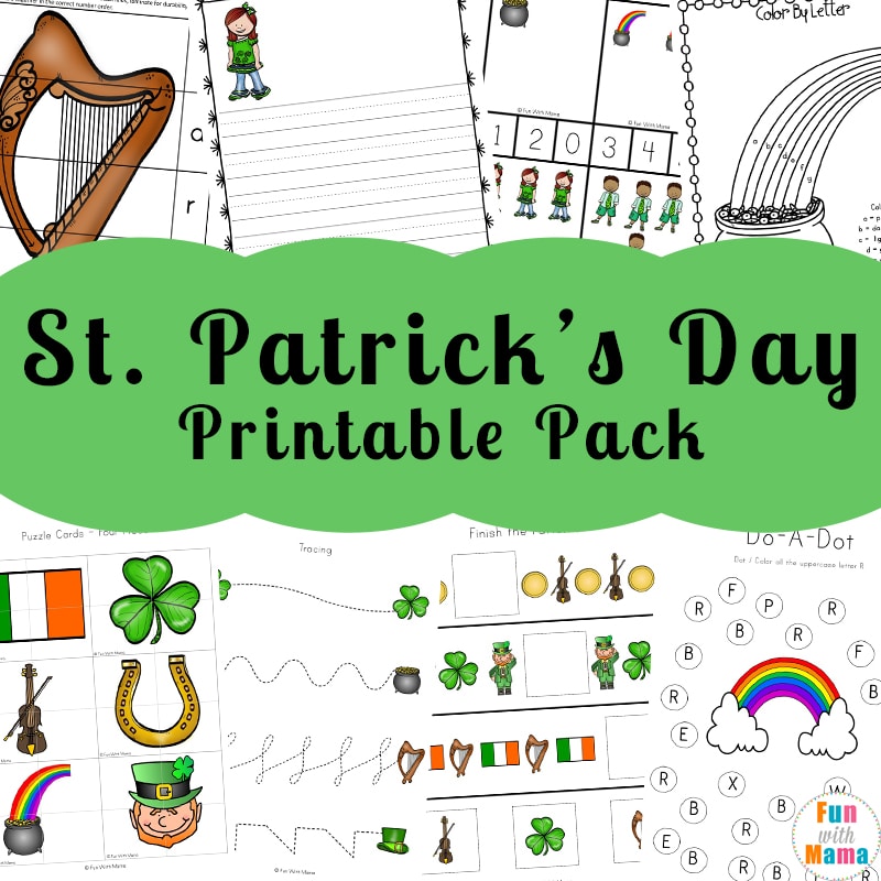 St. Patrick's Day Coloring Pages and Activities Fun with Mama