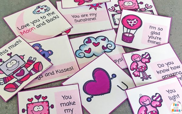 Preschool Valentines Notes - Fun with Mama