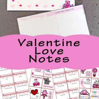 Preschool Valentines Notes - Fun with Mama