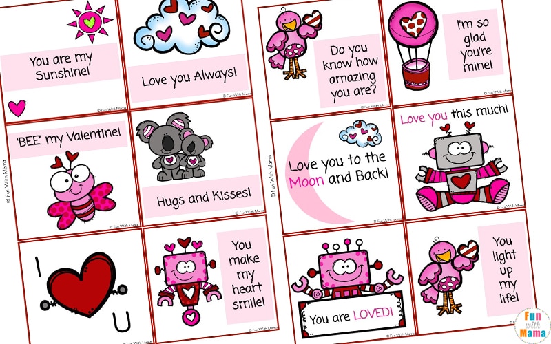 valentine theme preschool love notes