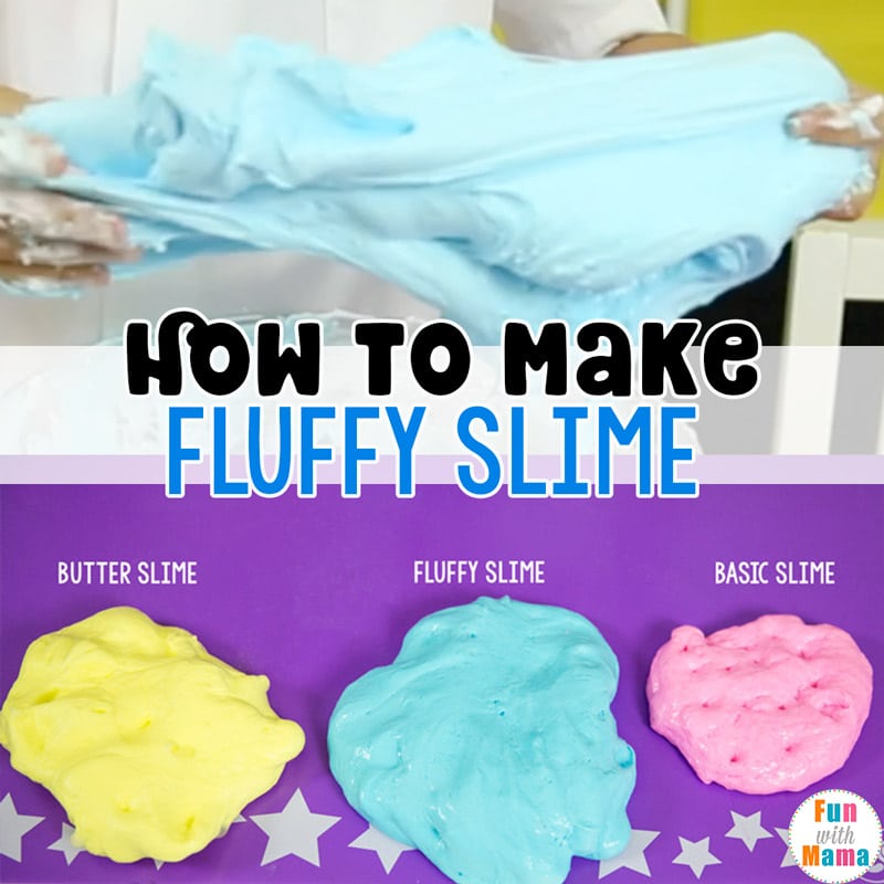 DIY Fluffy Slime Recipe (Non-Toxic!) - Hi Sugarplum!