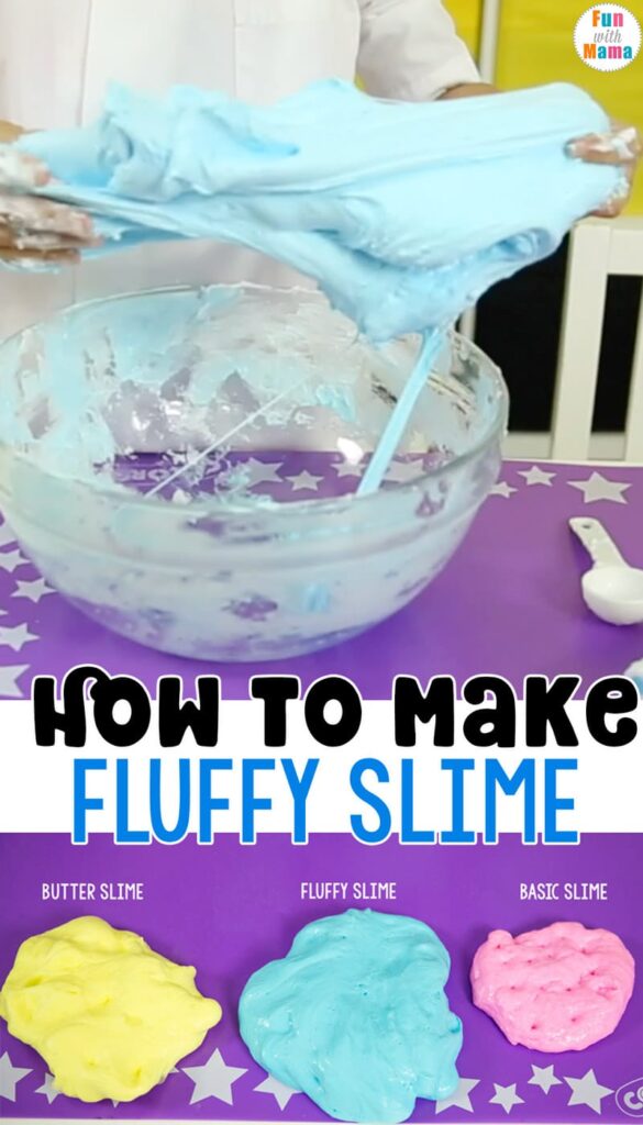 Make Super Fluffy Slime Recipe with Contact Solution - Natural