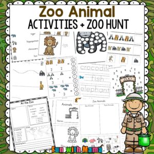 Zoo Animal Activities For Preschoolers + Kindergarteners - Fun with Mama
