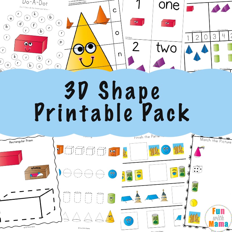 3d shapes worksheets