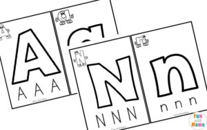 Alphabet Playdough Mats - Fun with Mama