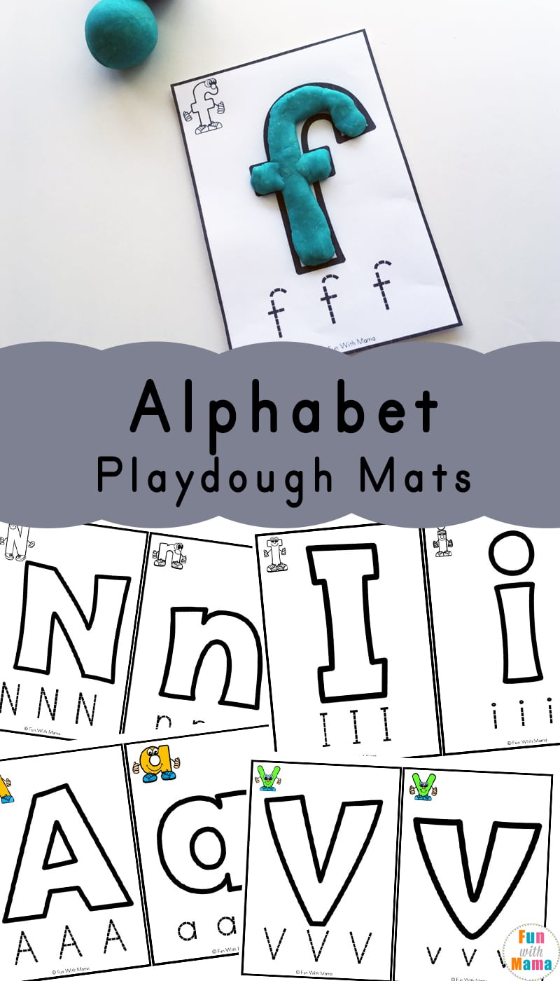 Printable Letter & Number Playdough Mats – How Wee Learn