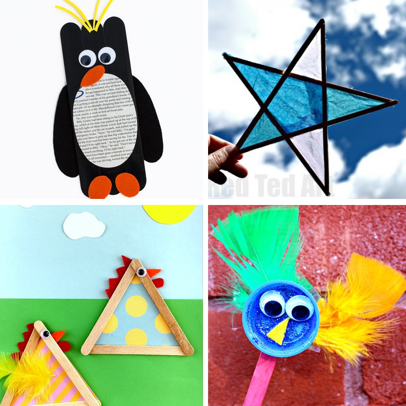 Ice Cream Stick Crafts and Activities