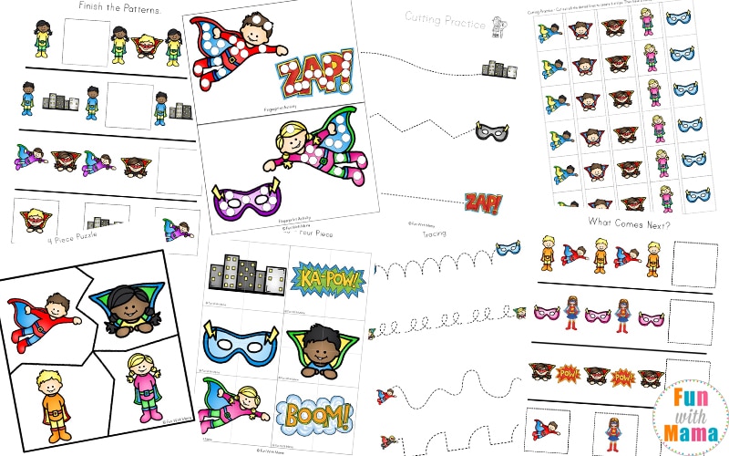 superhero printables