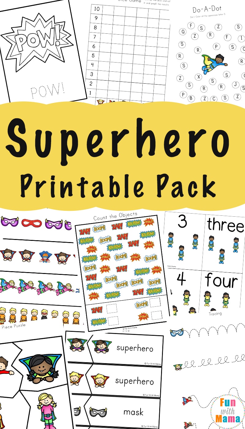Superhero Printable Activities