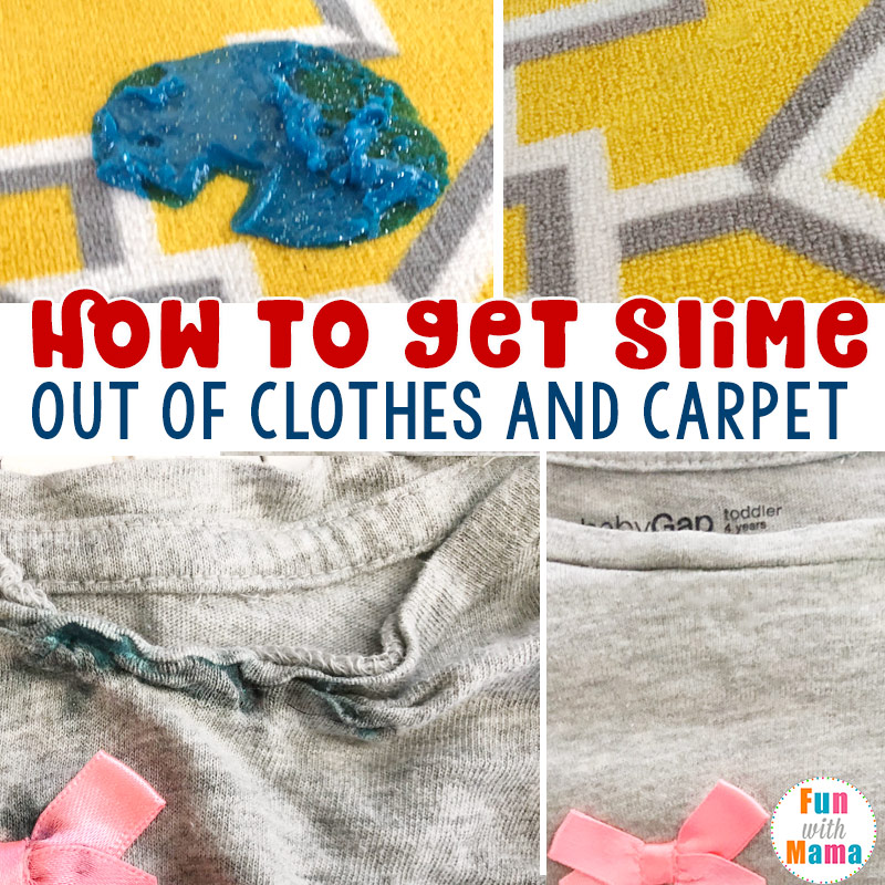 how to get slime out of clothes