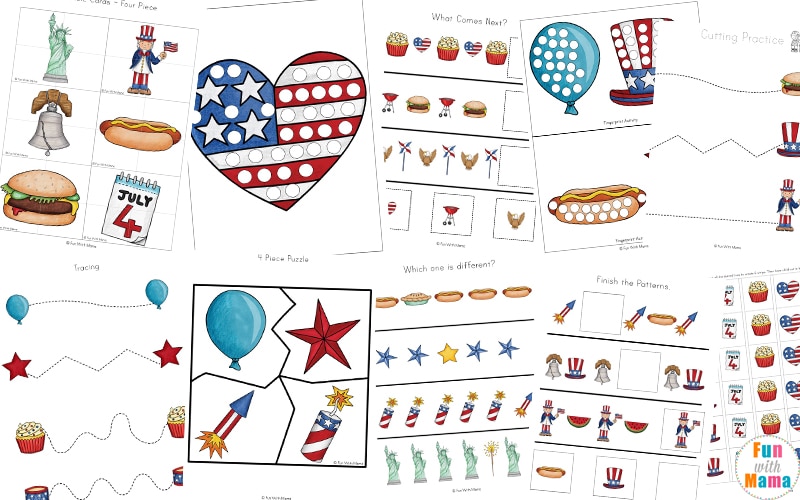 4th of July printable for kids