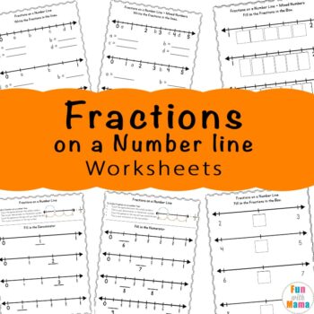 fractions on a number line worksheets