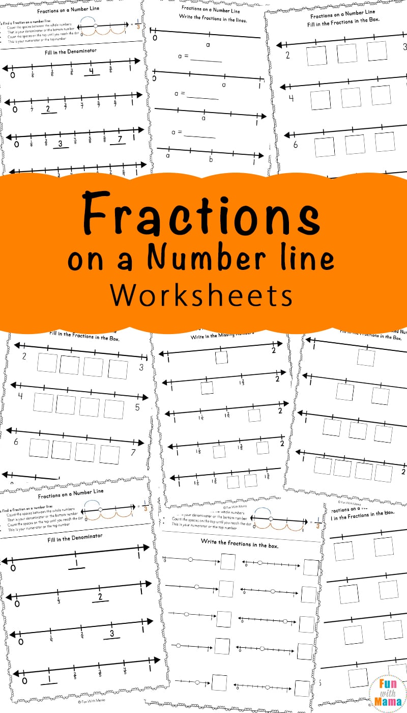 fractions on a number line worksheet