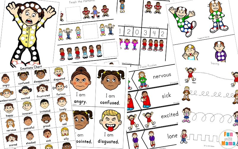 Facial Expressions Chart Printable