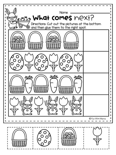 sequencing activity for easter