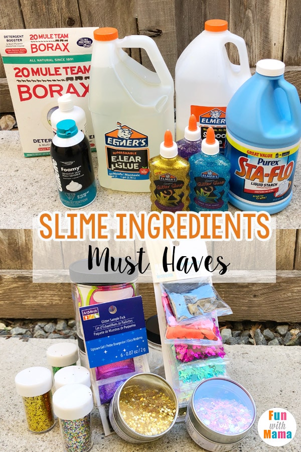 Slime Ingredients Fun With Mama