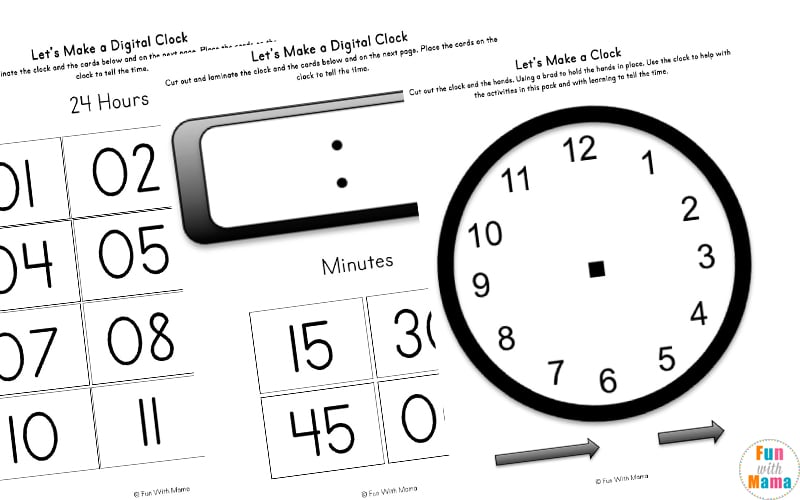 12 hour clock worksheets