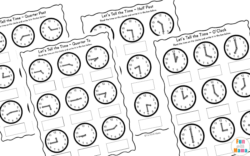 24 hour clock worksheets