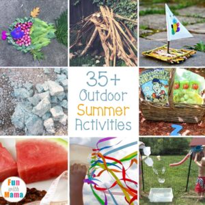 So many Summer Fun Outdoor Activities For Kids. These activities are engaging and entertaining to fill your child's summer with sunshine and easy learning!