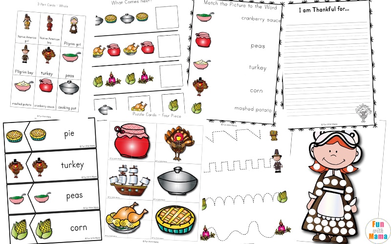 thanksgiving activities for kindergarten