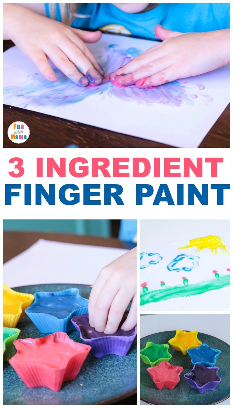 HOMEMADE non-toxic paint for babies, toddlers and kids