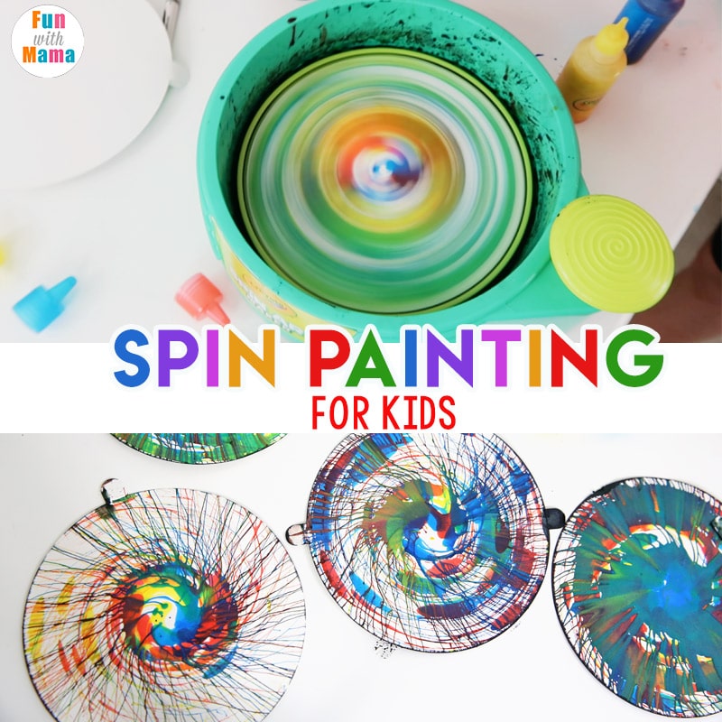 Action Art Spin Painter For Kids Fun with Mama