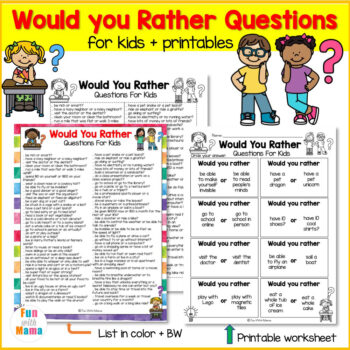 50 Winter Would You Rather (Free Printables) - The Best Ideas for Kids