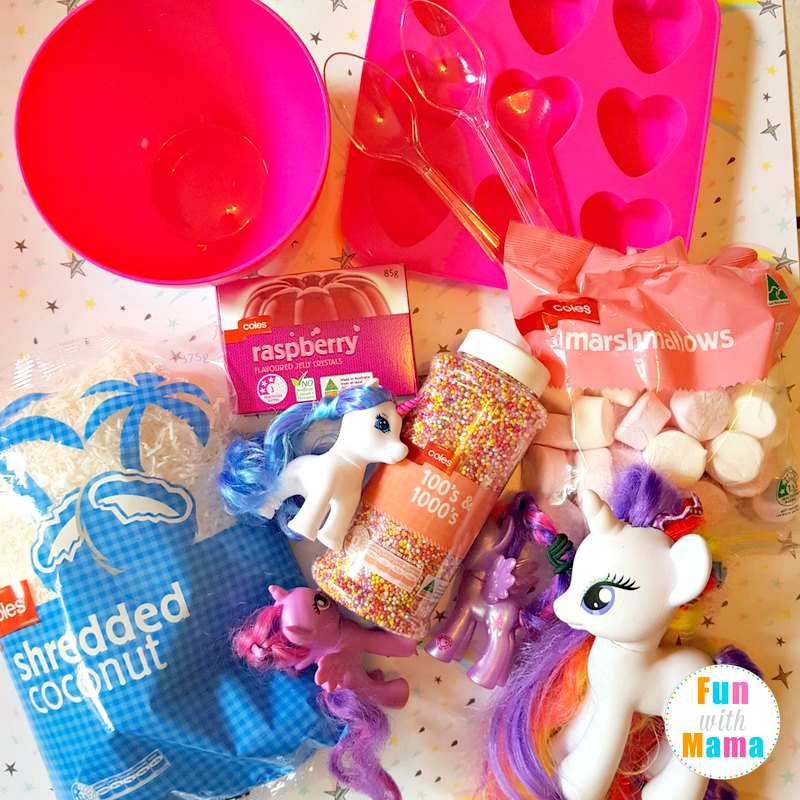 Unicorn sensory bin what you need