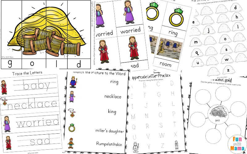 rumpelstiltskin activities for preschool and kindergarten