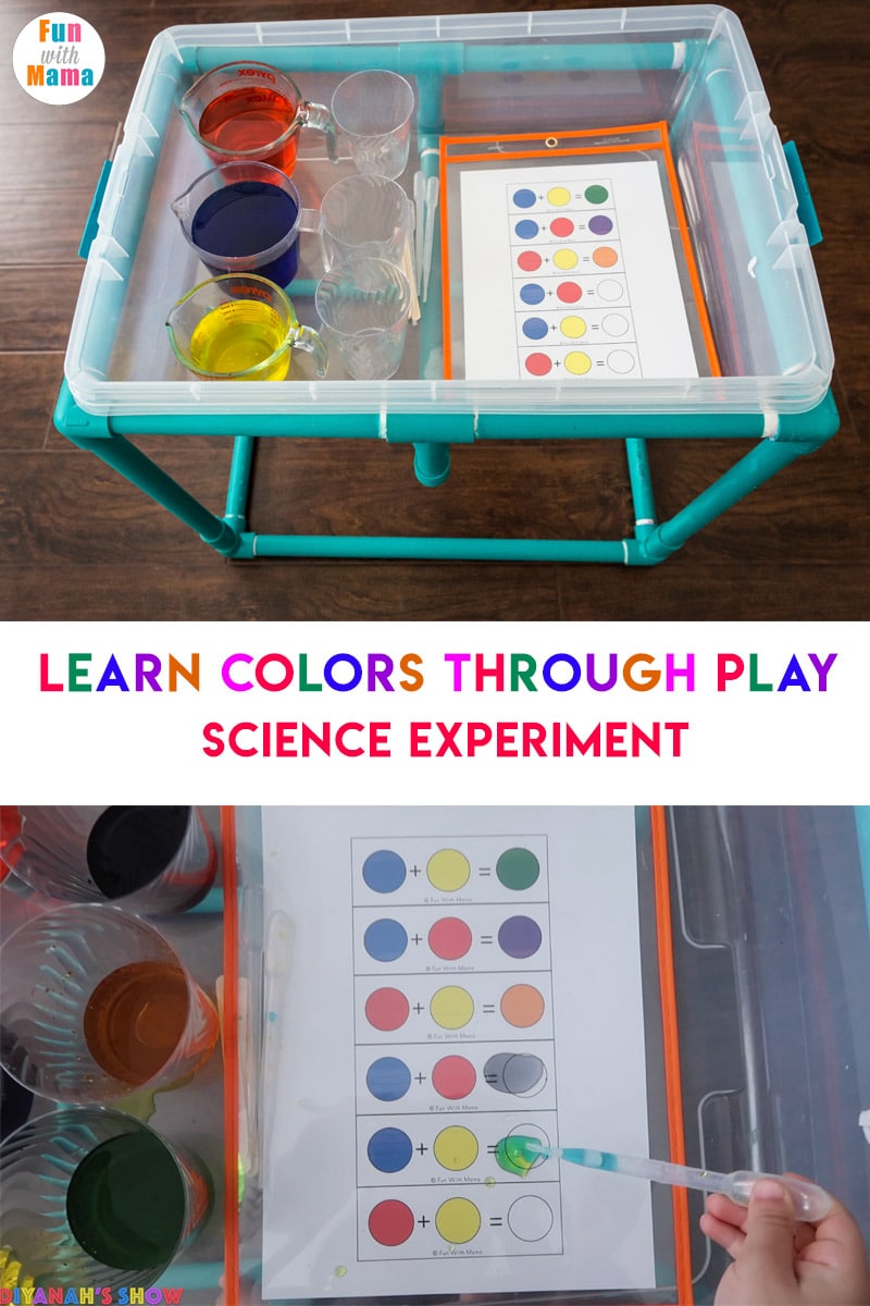 Color Mixing Chart Preschool