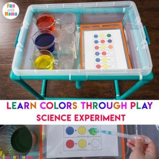 Color Mixing Water Activity For Kids - Fun with Mama