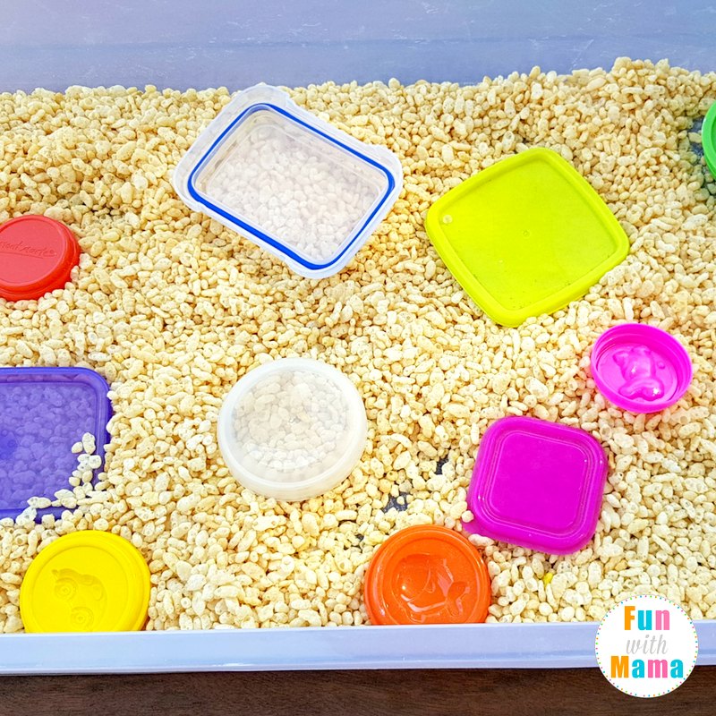 cereal sensory table