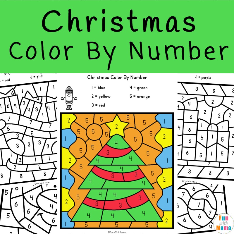 Christmas Color By Number christmas-color-by-number