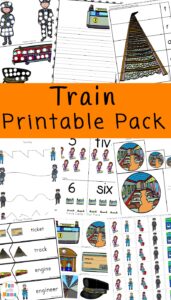 Train Kids Print Out Activity Pack - Fun with Mama