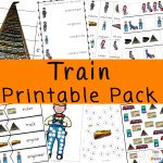 Train Kids Print Out Activity Pack - Fun with Mama