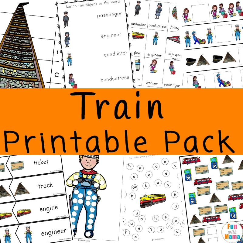 Train Printables - Fun with Mama