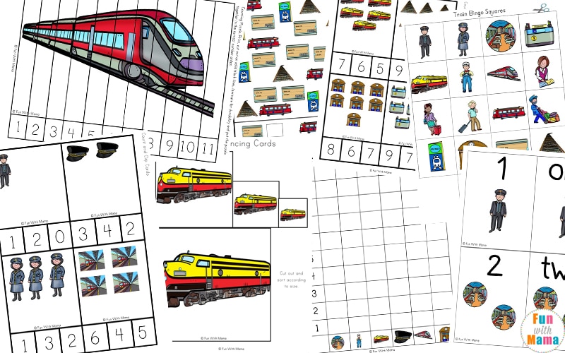 train printable