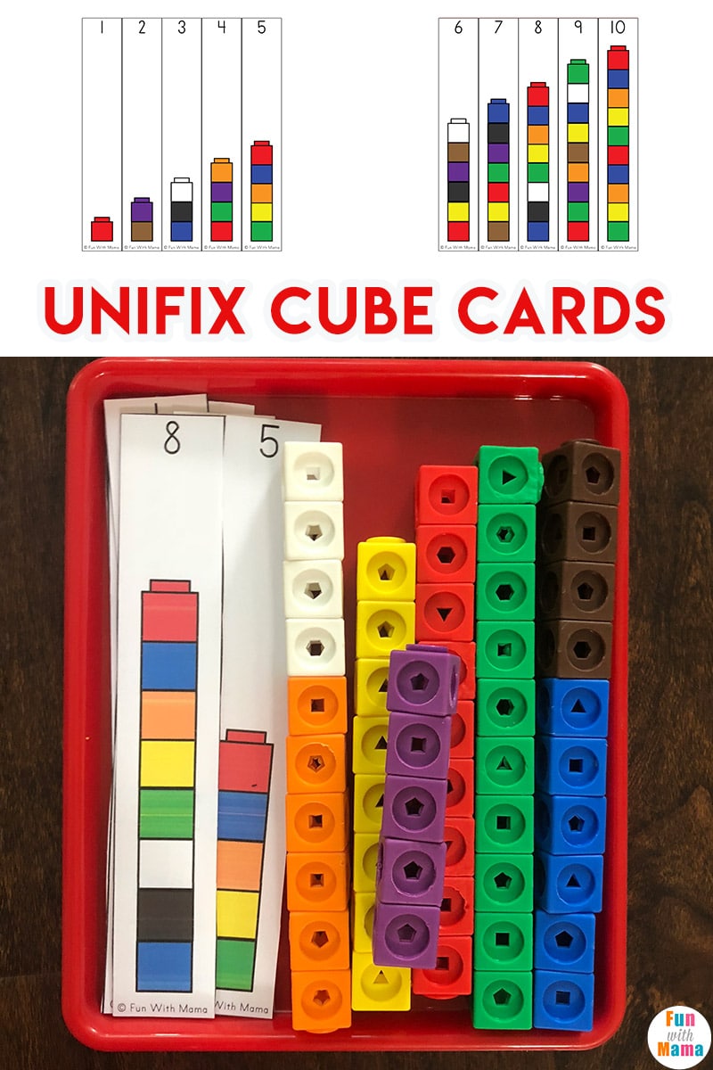 Unifix Cubes For Preschool Math Fun with Mama