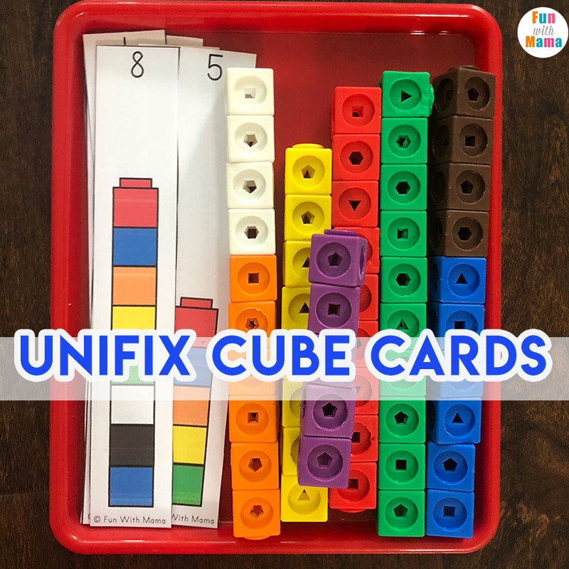 Unifix Cubes For Preschool Math Fun with Mama