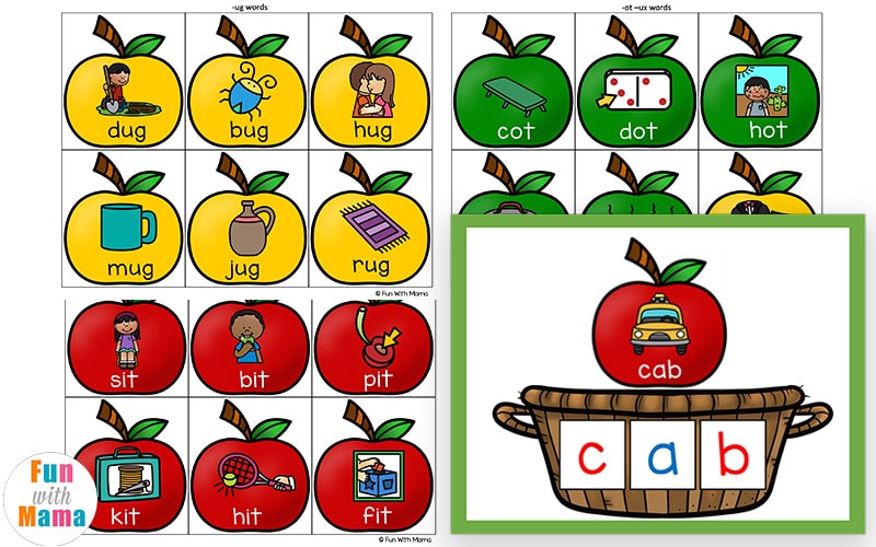 cvc words with pictures