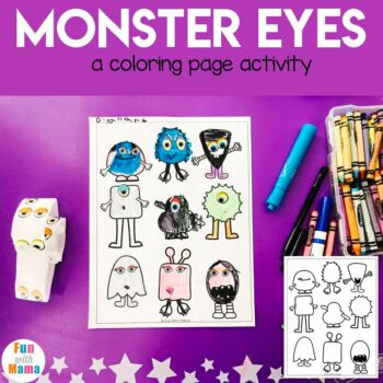 monster coloring page