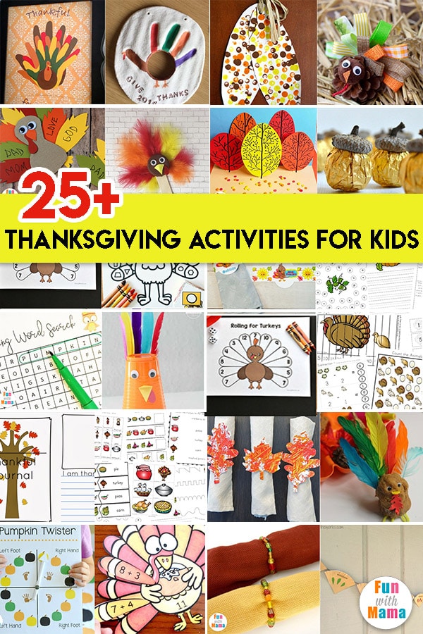 Thanksgiving worksheets kindergarten math