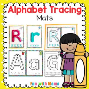 alphabet tracing mats
