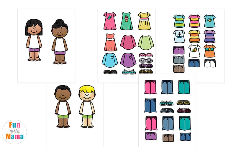 paper doll dresses