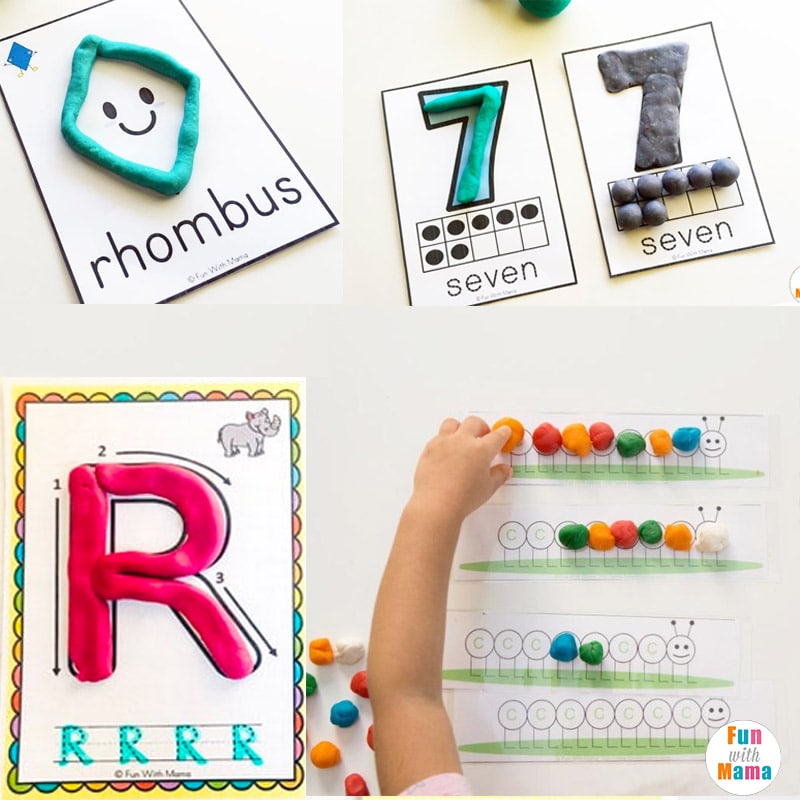 34 Clever Playdough Mats For Kids