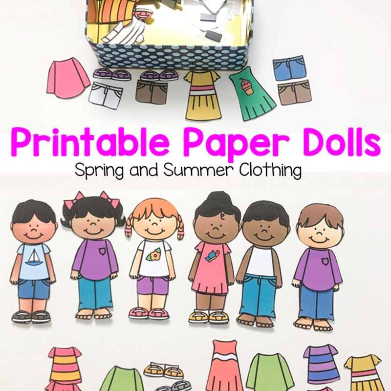 Printable Toca Boca Paper Doll and Clothes Activities for Kids